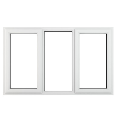 Crystal White uPVC Casement Window Side Opening & Fl 1770mm x 965mm