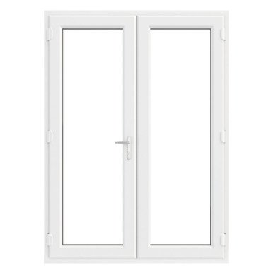 Crystal White uPVC French Door Set 1290mm x 2090mm