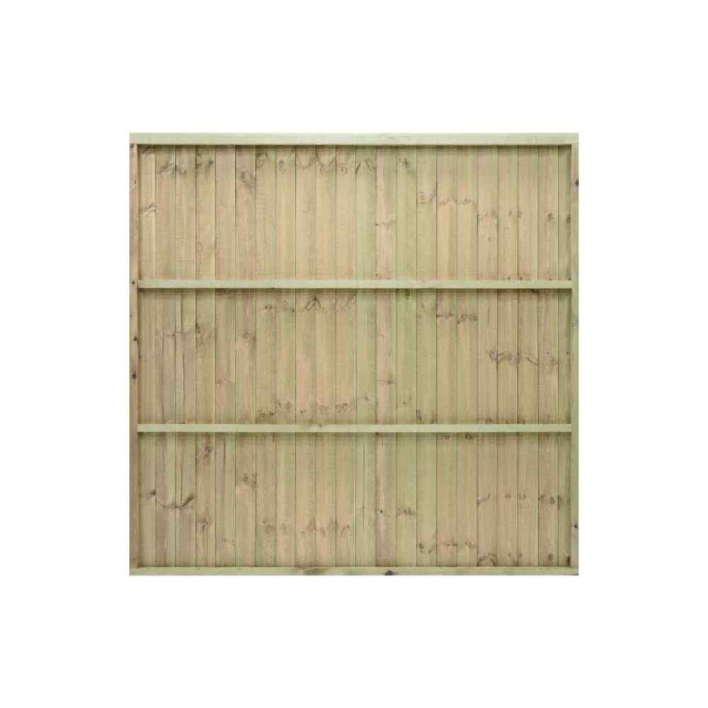 Photograph of Standard Featheredge Panel Green 1830mm x 1830mm (6' x 6') x 1.83m