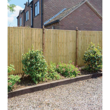 Further photograph of Standard Featheredge Panel Green 1830mm x 1830mm (6' x 6') x 1.83m