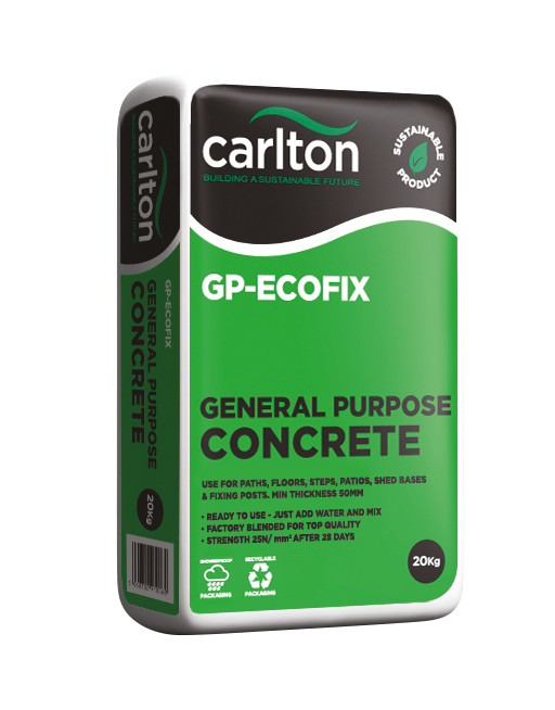 Photograph of Carlton GP ECOFIX General Purpose Concrete, Grey, 20kg