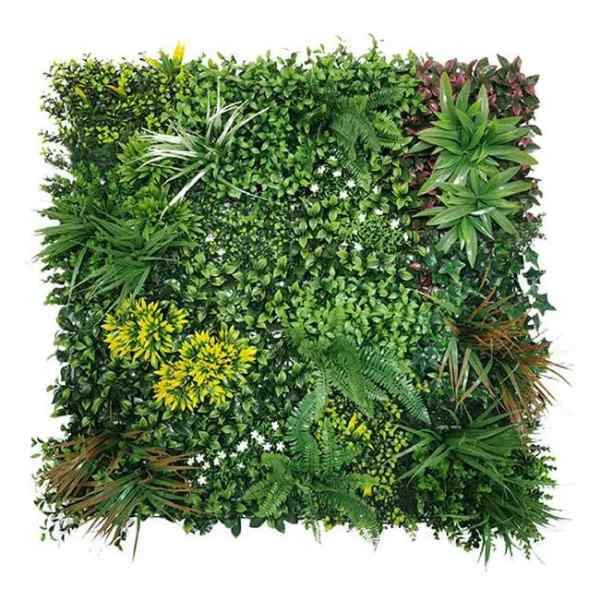 Photograph of Artificial Grass Artificial Green Wall Panel B, Green, 8 Year Warranty, 1 x 1m