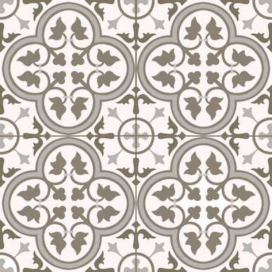 45x45cm Hampton Grey Pattern tile