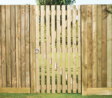 Orchard Flat Slatted Pedestrian Gate 3' x 5'7" (90cm x 175cm)