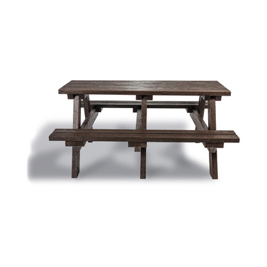 Plaswood Family Hero Table Semi-Assembled - Brown