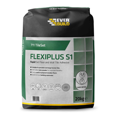 Everbuild 711 Rapid Set Flexi Plus Tile Adhesive 20Kg product image