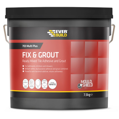 Everbuild 703 Fix & Grout Tile Adhesive 7.5kg/5Ltr product image