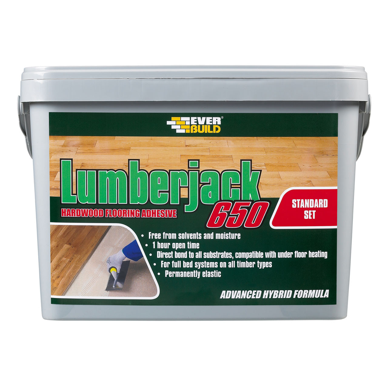 Photograph of Everbuild Lumberjack 650 Floor Adhesive Standard 14kg