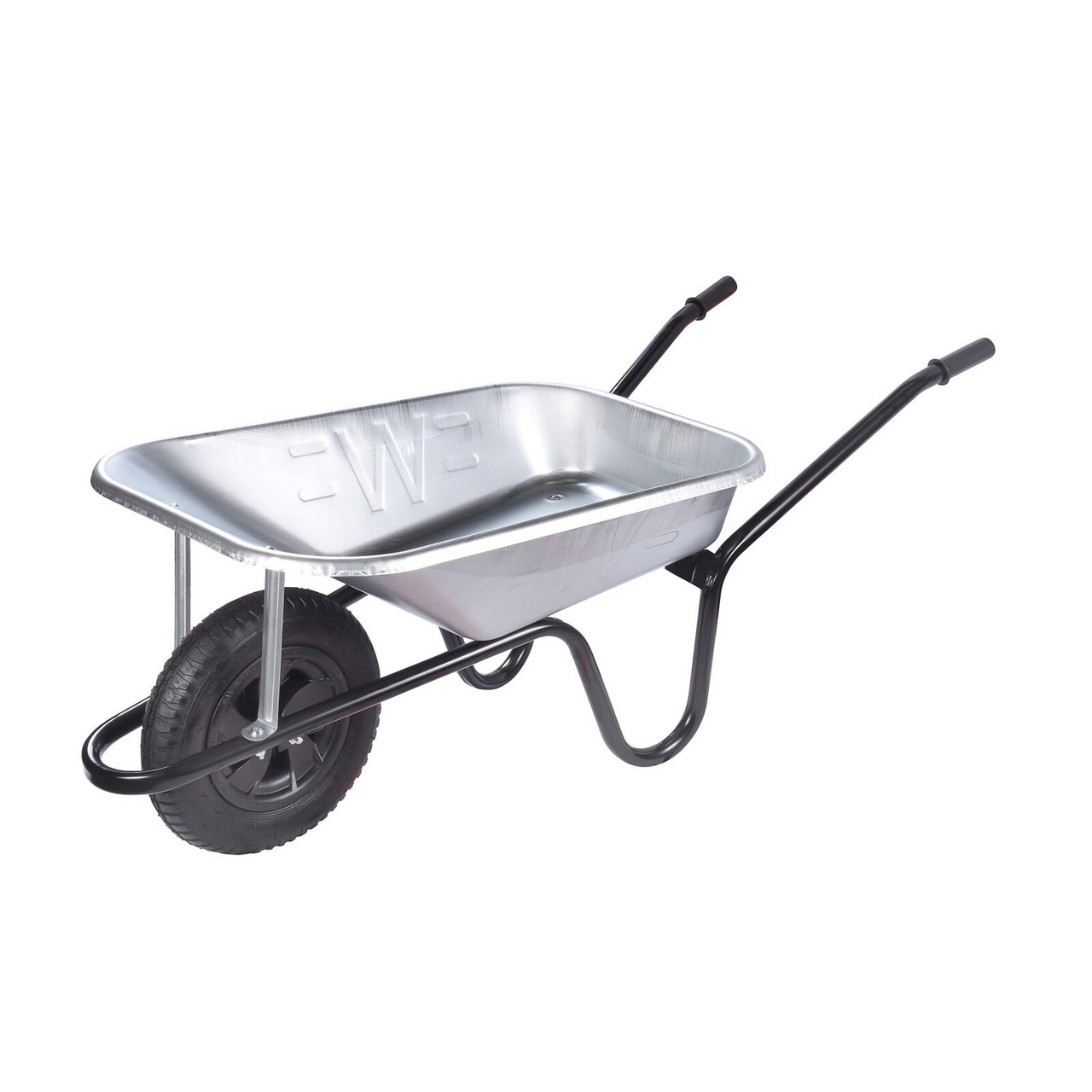 Photograph of Heavy Duty Contractors Wheelbarrow 85L Galvanised Pneumatic