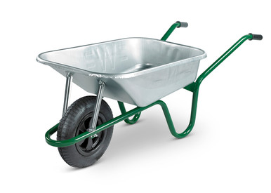 Walsall Builder 90L Galvanised Pneumatic Wheelbarrow product image