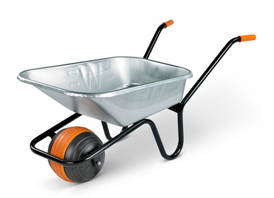 Walsall 90L Galvanised Duraball Puncture Proof Wheelbarrow