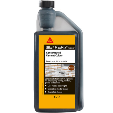 Sika MaxMix Concentrated Cement Brown 1Ltr product image