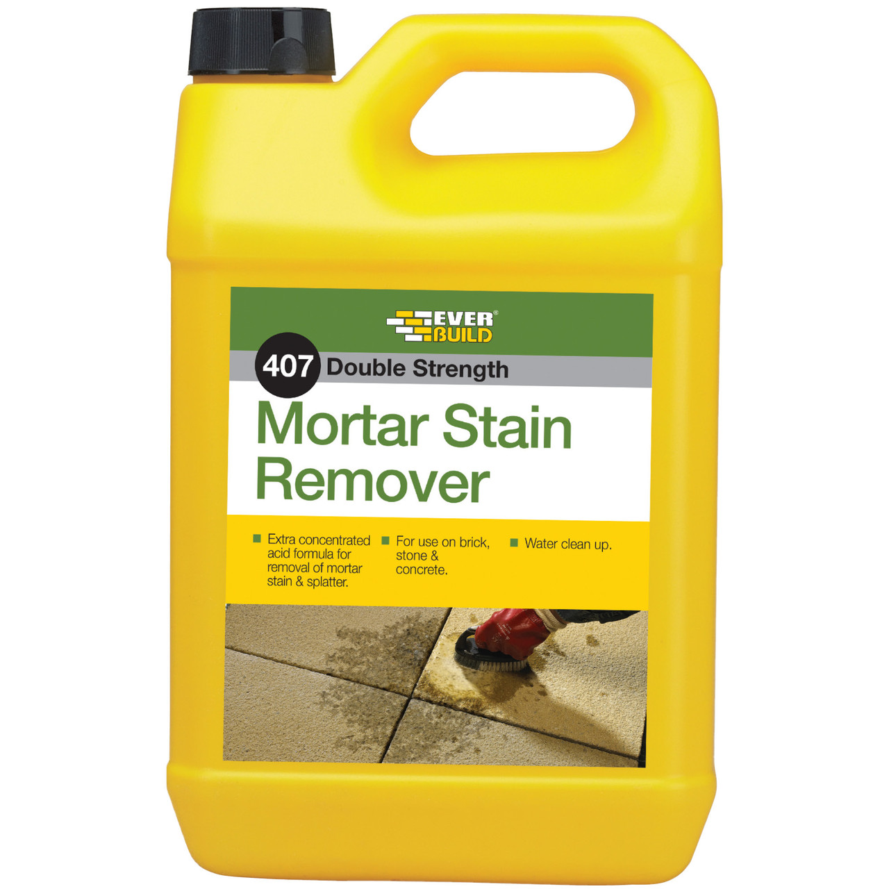 Photograph of Everbuild 407 Mortar Stain Remover 5Ltr
