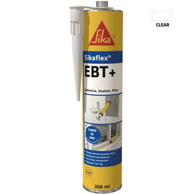 Sikaflex Ebt+ Polyurethane Adhesive Sealant, Filler, Clear, 300ml product image