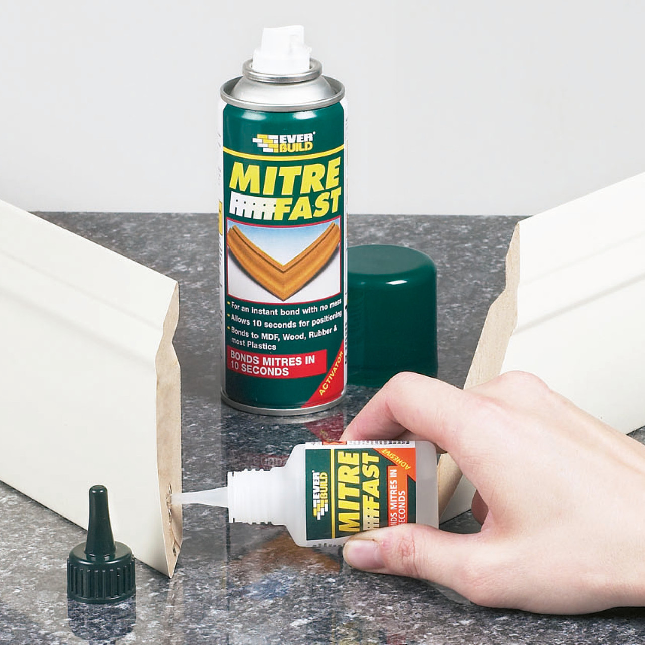 Photograph of Everbuild Mitre Fast Bonding Kit Industrial