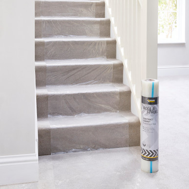 Everbuild Roll & Stroll Contract Carpet Protector, Clear, 100m x 120mm product image