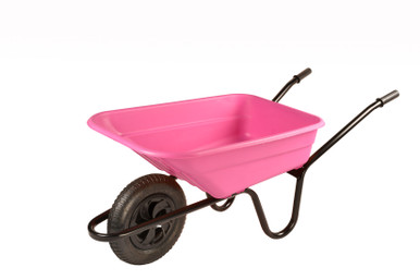 Walsall Shire 90L Pink Poly Pneumatic Wheelbarrow product image