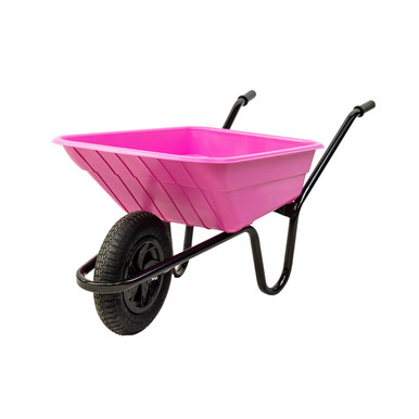 Walsall Shire 90L Pink Poly Pneumatic Wheelbarrow product image