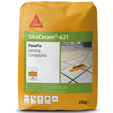 Sika Sikaceram 621 FlowFix Jointing Compound Ivory - 20kg