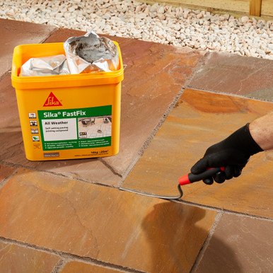 Further photograph of Sika FastFix All Weather Jointing Compound Deep Grey - 15kg