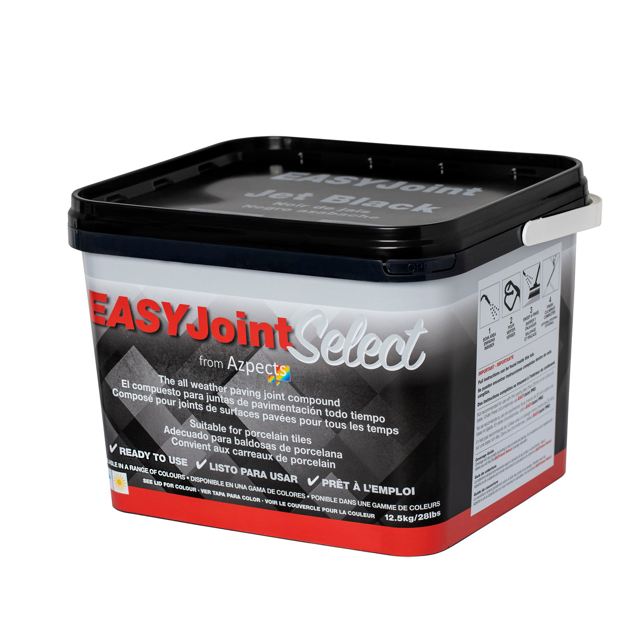 Photograph of EASYJoint Select All Weather Jointing Compound Jet Black - 12.5kg