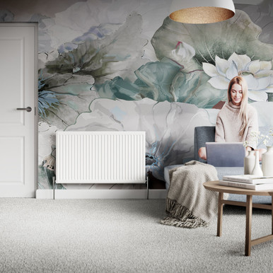 Henrad Compact Type 22 Double Panel Double Convector Radiator 450mm x 2400mm White 11227BTU product image