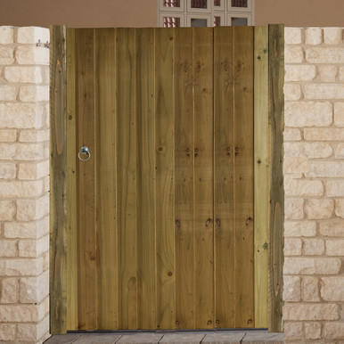 Further photograph of Babington Feather Edge Pedestrian Gate 3'9" x 5'8" (120cm x 176cm)