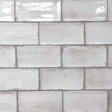 10x20cm Vita White Brick tile