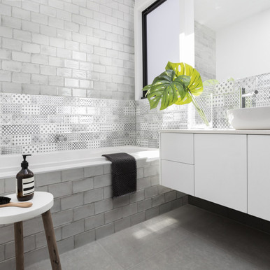 Vita White Tile 10x20cm product image