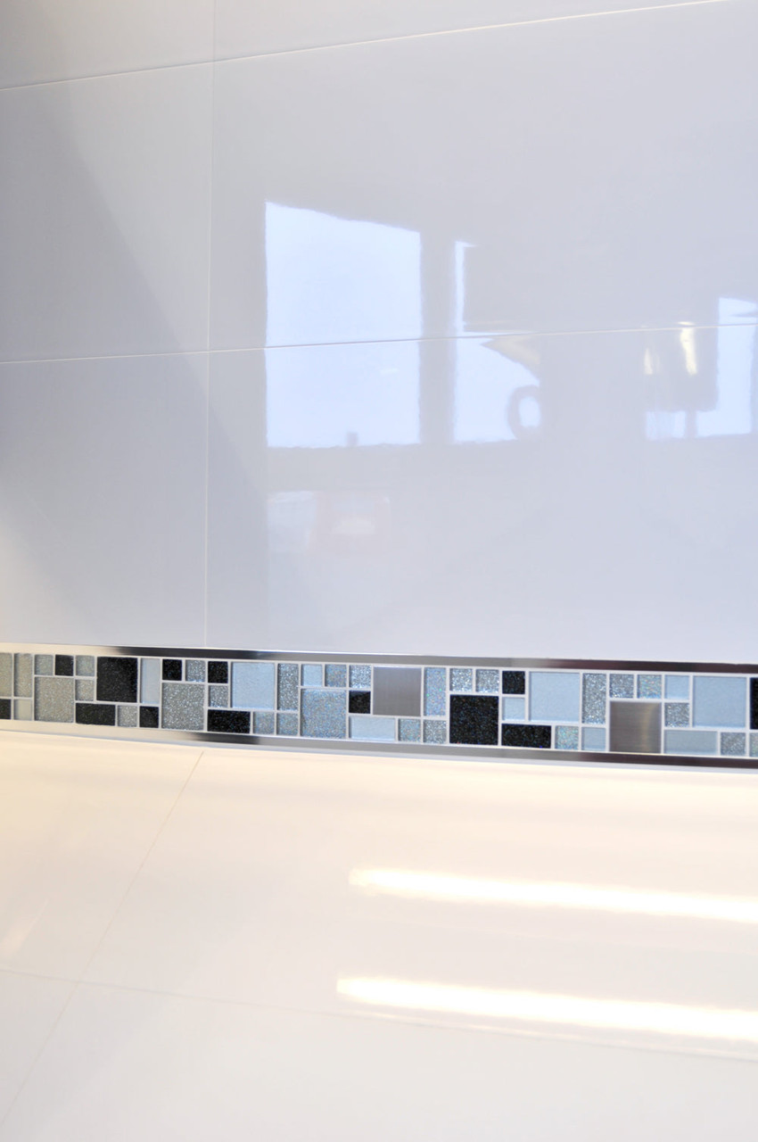 Ultra White Rectified Gloss Wall Tile, 30x60cm