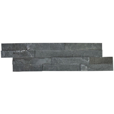 10x36cm Black Slate Split Face tile