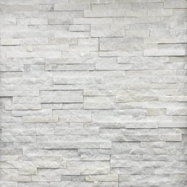 10x40cm White Sparkle Split Face tile