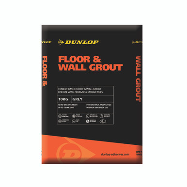 Dunlop Floor & Wall Grout Grey 10kg product image