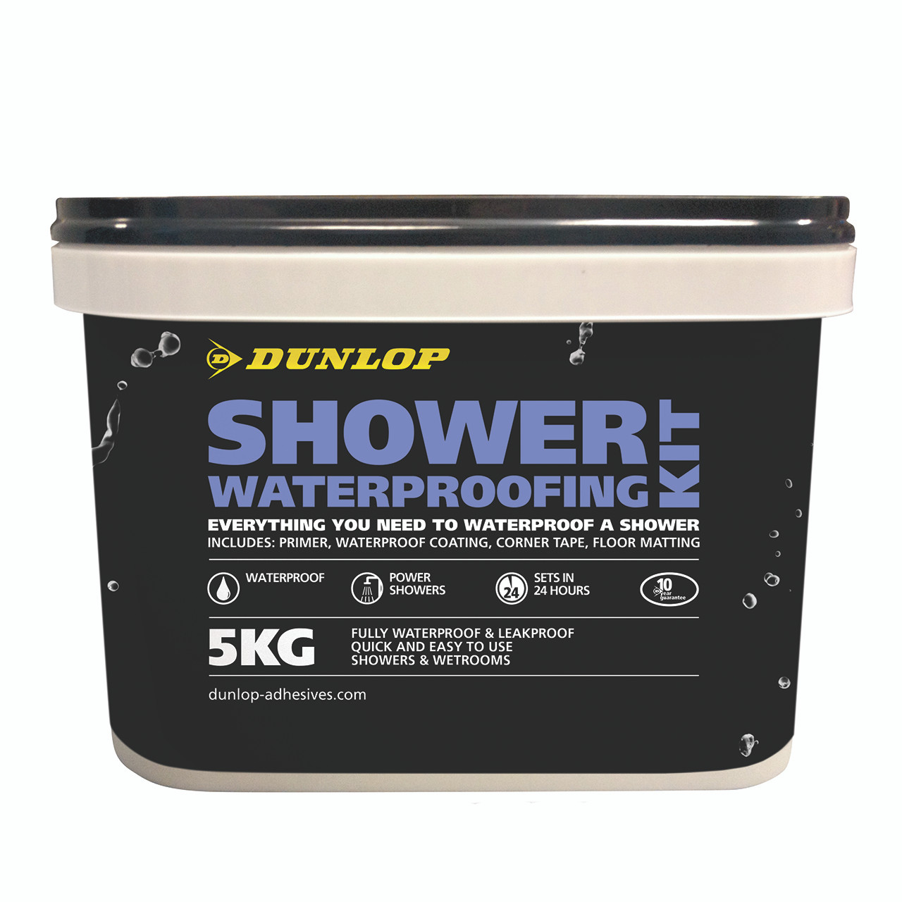 Photograph of Dunlop Shower Waterproofing Kit 5kg