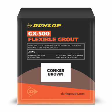 Dunlop GX-500 Flexible Grout Conker Brown 2.5kg