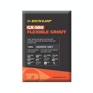 Dunlop GX-500 Flexible Grout Graphite Grey 10kg