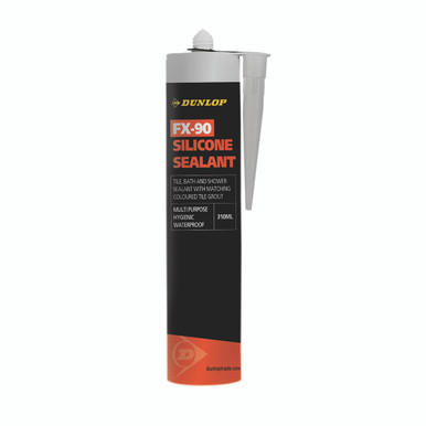 Further photograph of Dunlop FX-90 Silicone Sealant Polar White 310ml