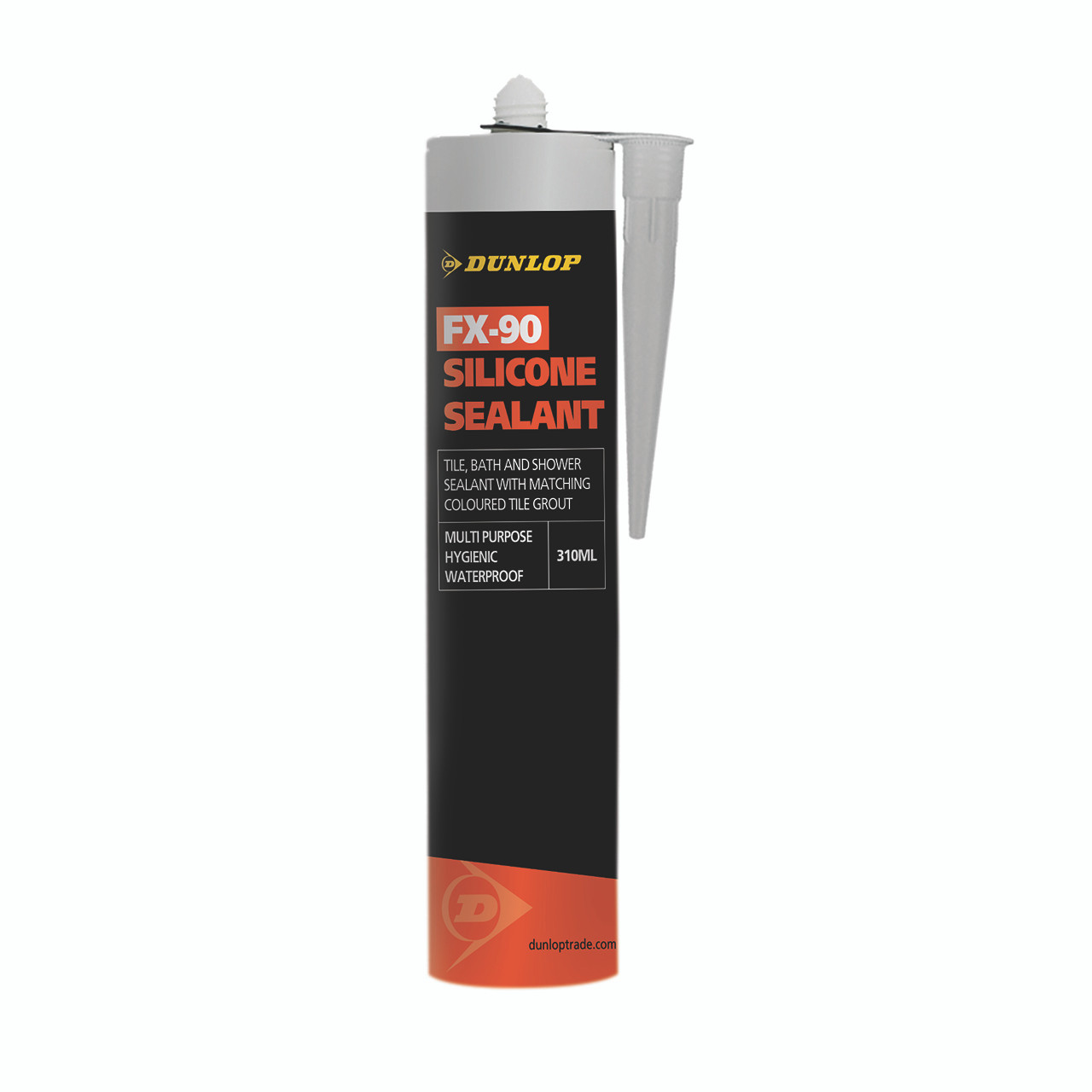 Photograph of Dunlop FX-90 Silicone Sealant Graphite Grey 310ml