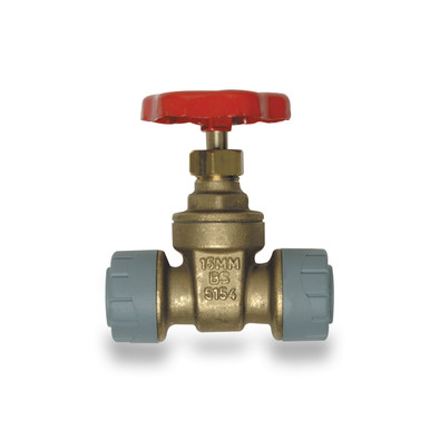 Polyplumb 15mm Gate Valve Brass product image