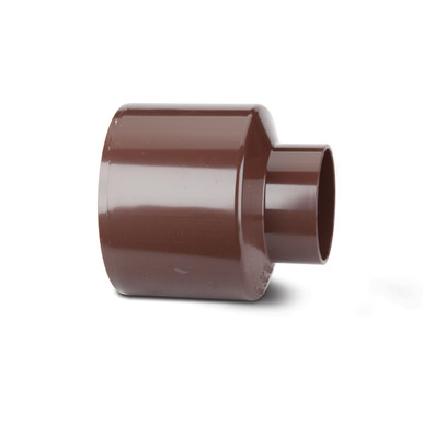 Polypipe Soil & Vent 110mm Brown Socket Reducer Waste product image