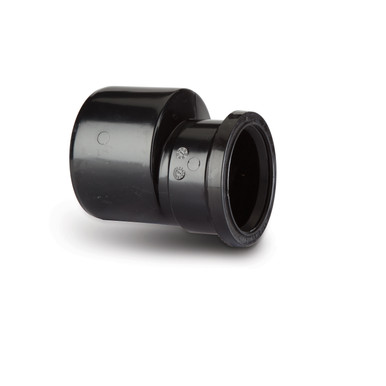 Polypipe Soil & Vent 110mm Black Socket Reducer X82mm product image