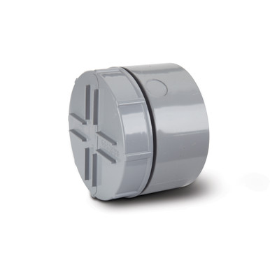 Polypipe Soil & Vent 110mm Grey Access Plug product image