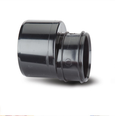 Polypipe Soil & Vent 110mm Black Reducer To 82mm Black product image