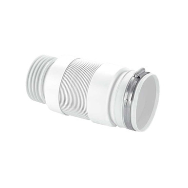 McAlpine 90mm Flexible Straight Back to Wall WC Pan Connector WC-F21S product image