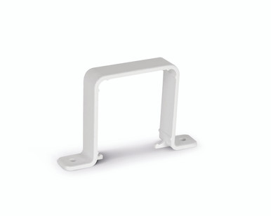 Mt Square Pipe Clip Flush White product image