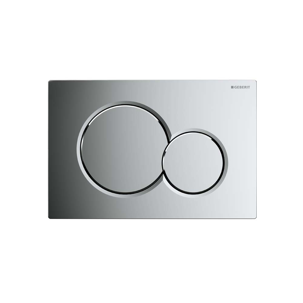 Photograph of Geberit Sigma01 Gloss Chrome Dual Flush Plate