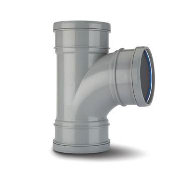 Polypipe Soil & Vent 110mm Grey Eq Triple Socket Branch 87.5Deg product image
