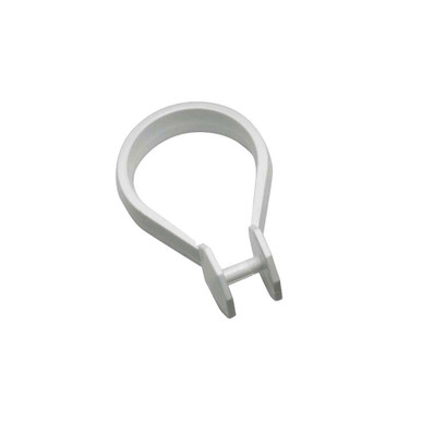 Further photograph of Arley Pack Of 12 White Button Curtain Rings