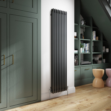 Further photograph of Henrad 2 Column Vertical Concept Radiator 1800mm x 440mm