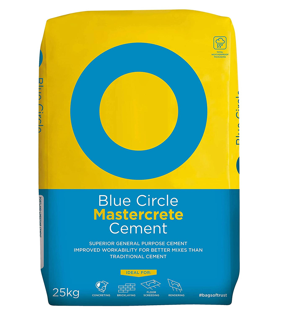 Photograph of Blue Circle Mastercrete in Plastic Bags 25kg